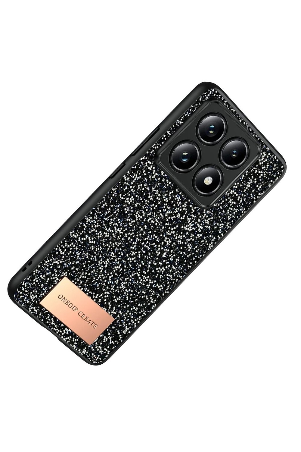Mey İthalat®   Mi 14T Pro Bright Simli Kapak - Siyah