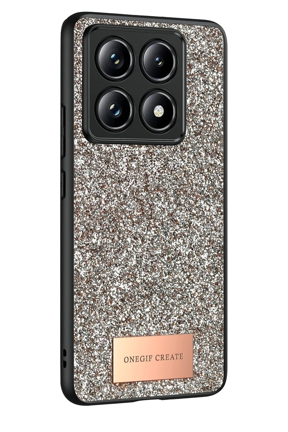 Mey İthalat®   Mi 14T Pro Bright Simli Kapak - Gold