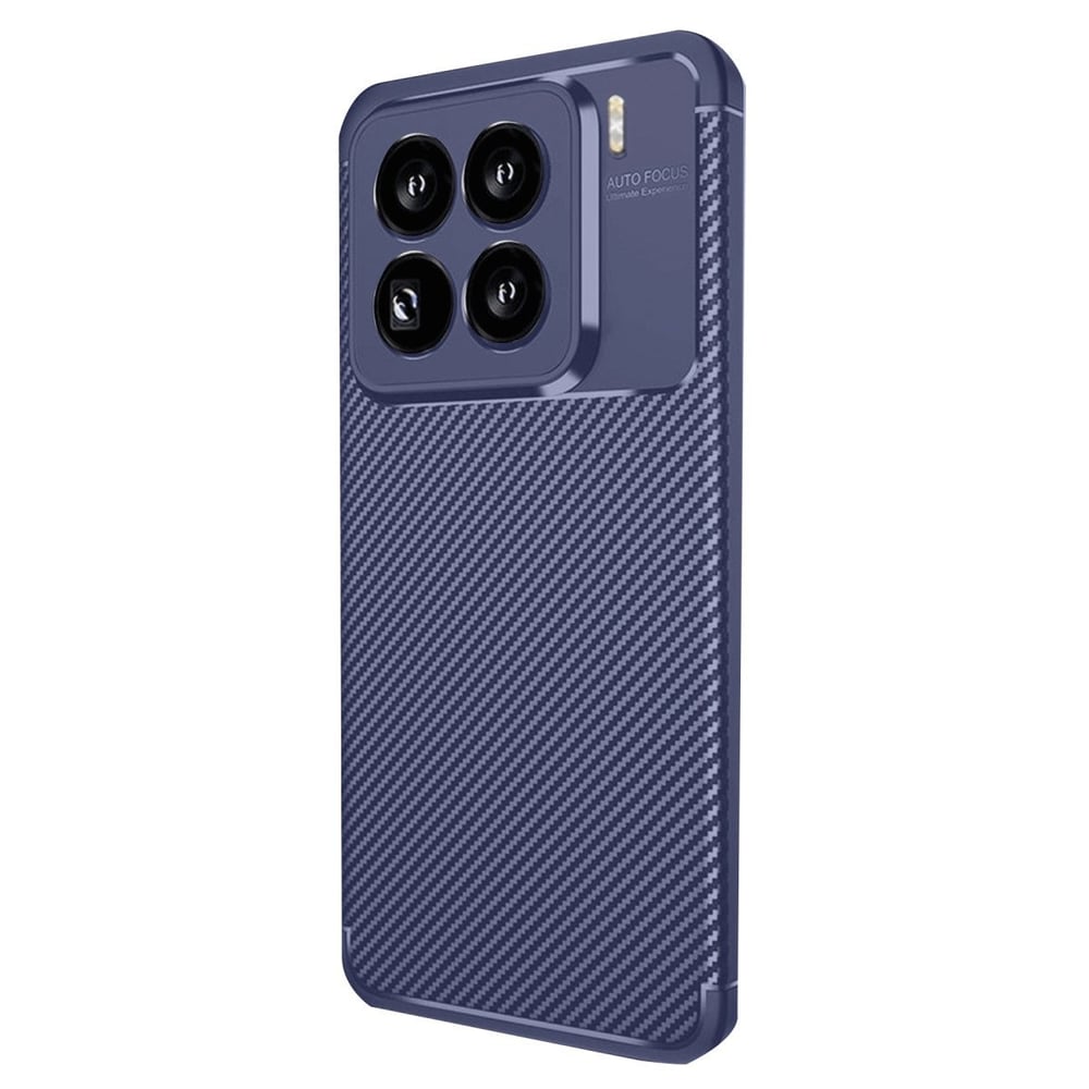 Mey İthalat®   Mi 15 Pro Kılıf Auto Focus Karbon Kapak - Lacivert