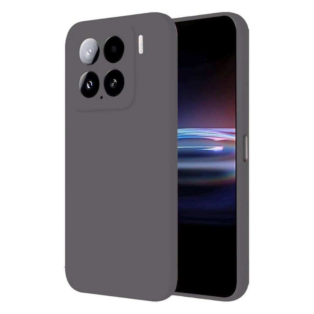 Mey İthalat®   Mi 15 Pro Kılıf Nano içi Kadife Silikon - Gri