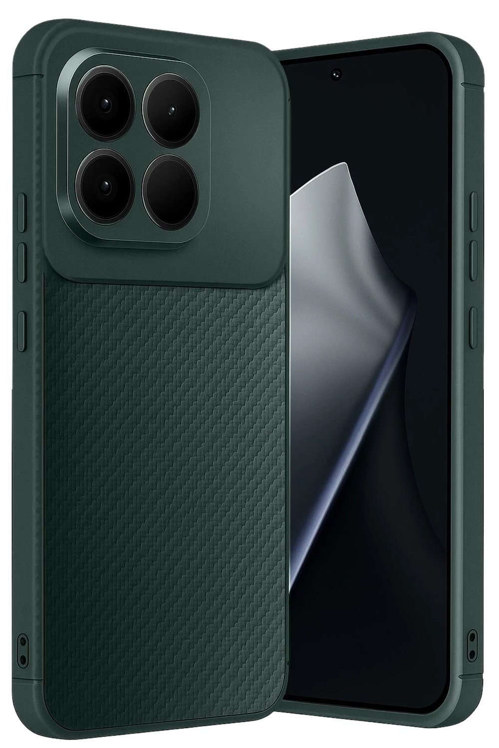 Mey İthalat®   Mi 15T Auto Focus Karbon Kapak - Koyu Yeşil