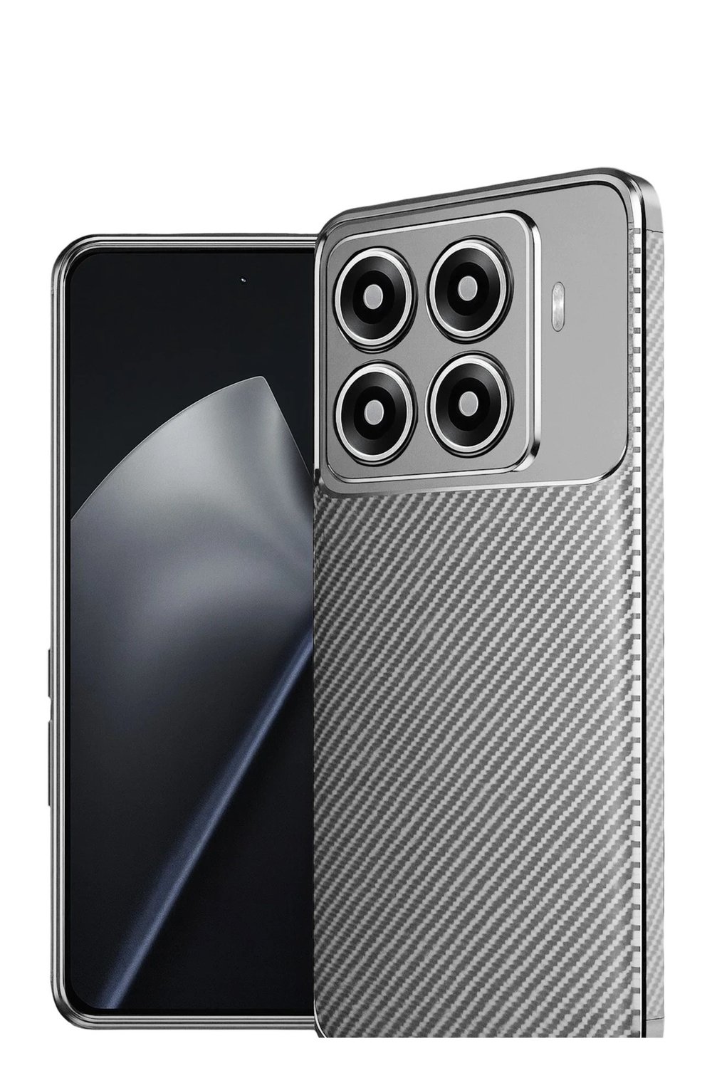 Mey İthalat®   Mi 15T Pro Auto Focus Karbon Kapak - Gri