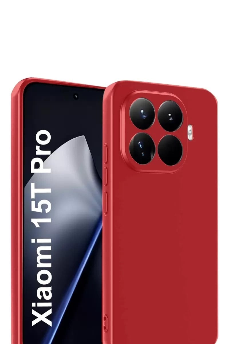 Mey İthalat®   Mi 15T Pro First Silikon - Kırmızı