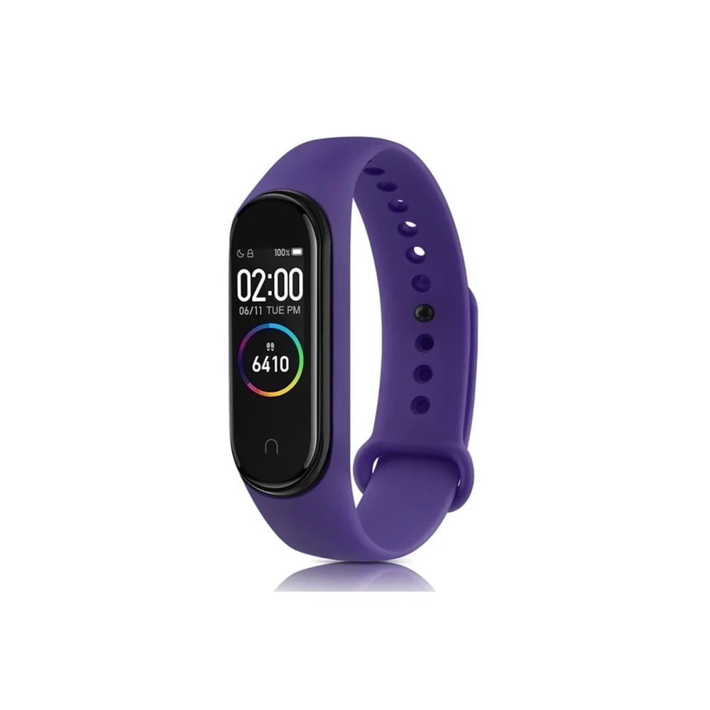 Mey İthalat®   Mi Band 4 Klasik Kordon - Mor