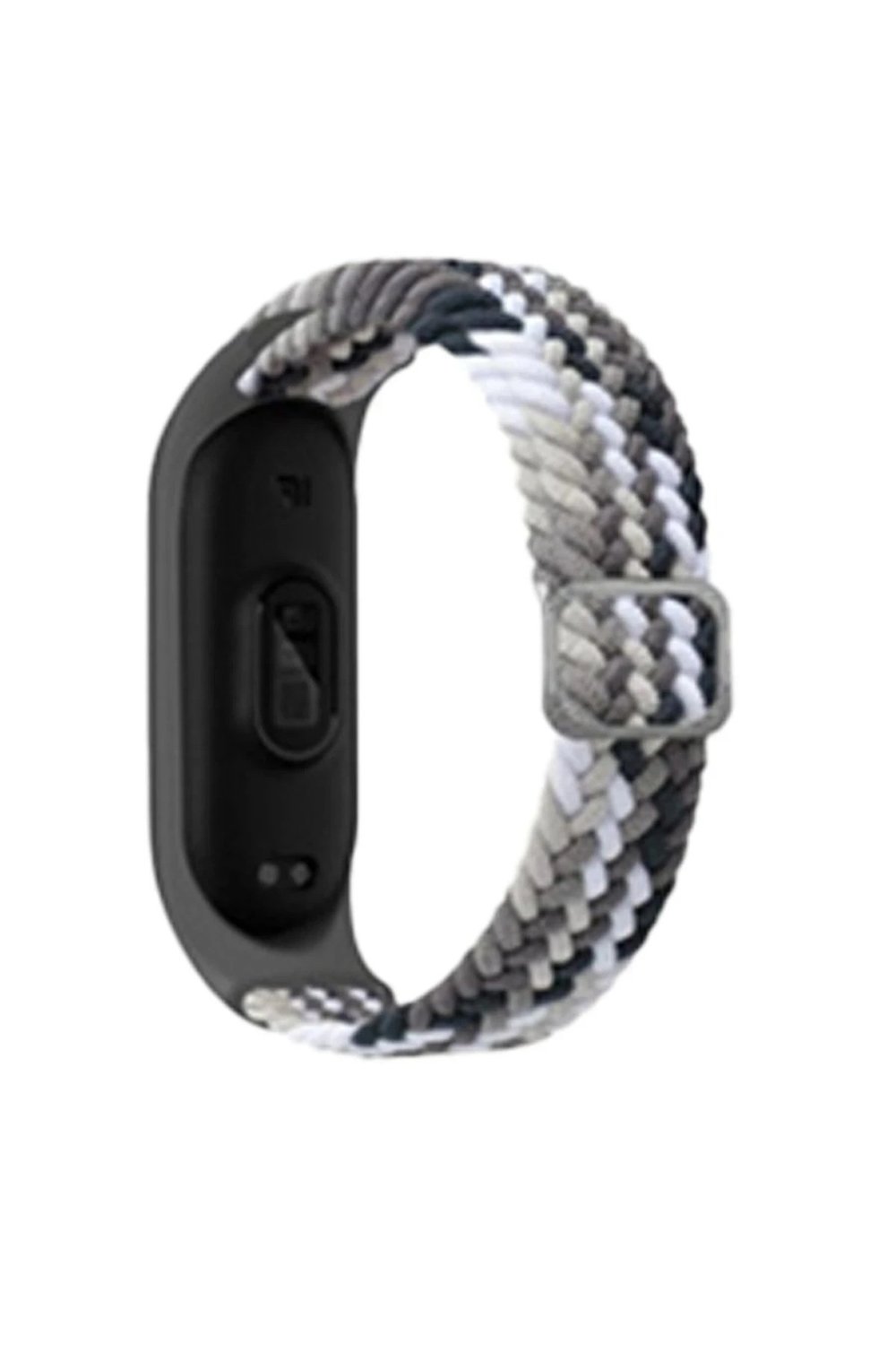 Mey İthalat®   Mi Band 4 Star Kordon - Gri-Siyah