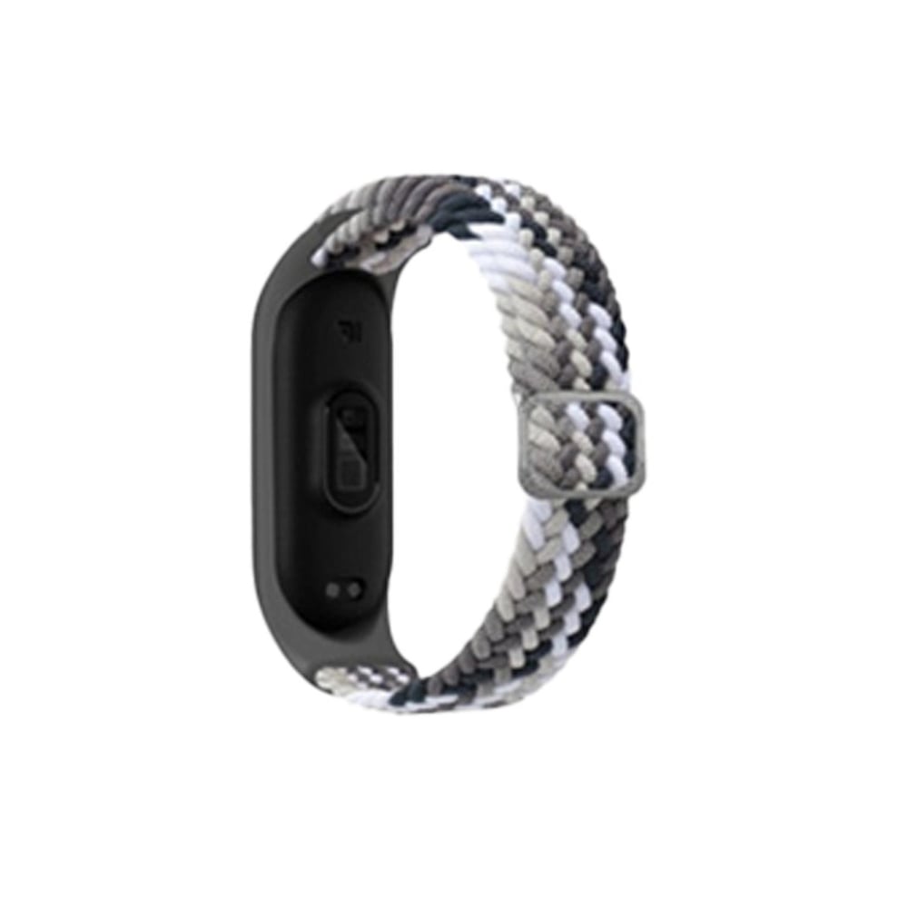 Mey İthalat®   Mi Band 4 Star Kordon - Gri-Siyah