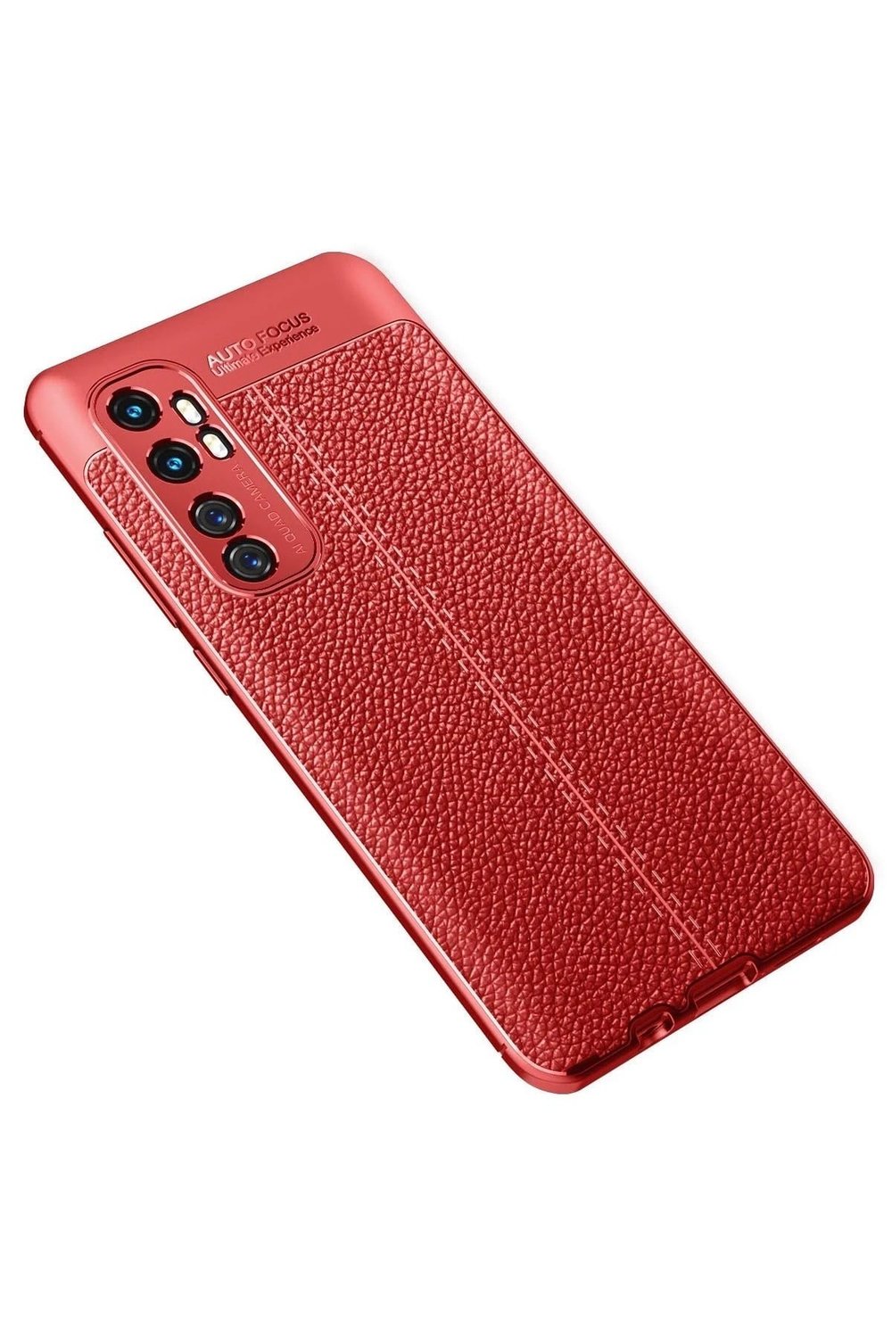 Mey İthalat®   Mi Note 10 Lite Kılıf Auto Focus Kapak - Kırmızı