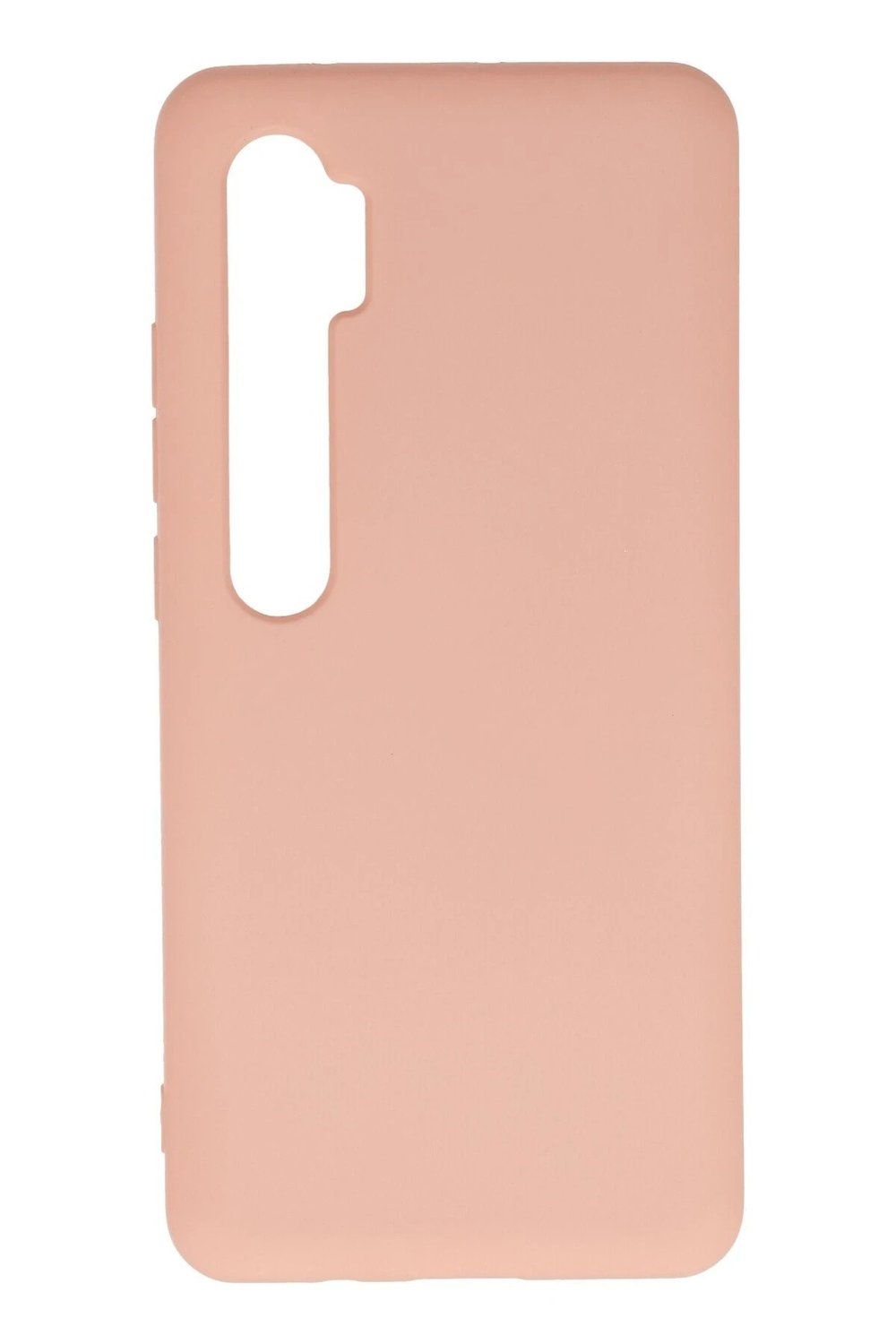 Mey İthalat®   Mi Note 10 Lite Kılıf Nano içi Kadife Silikon - Pudra
