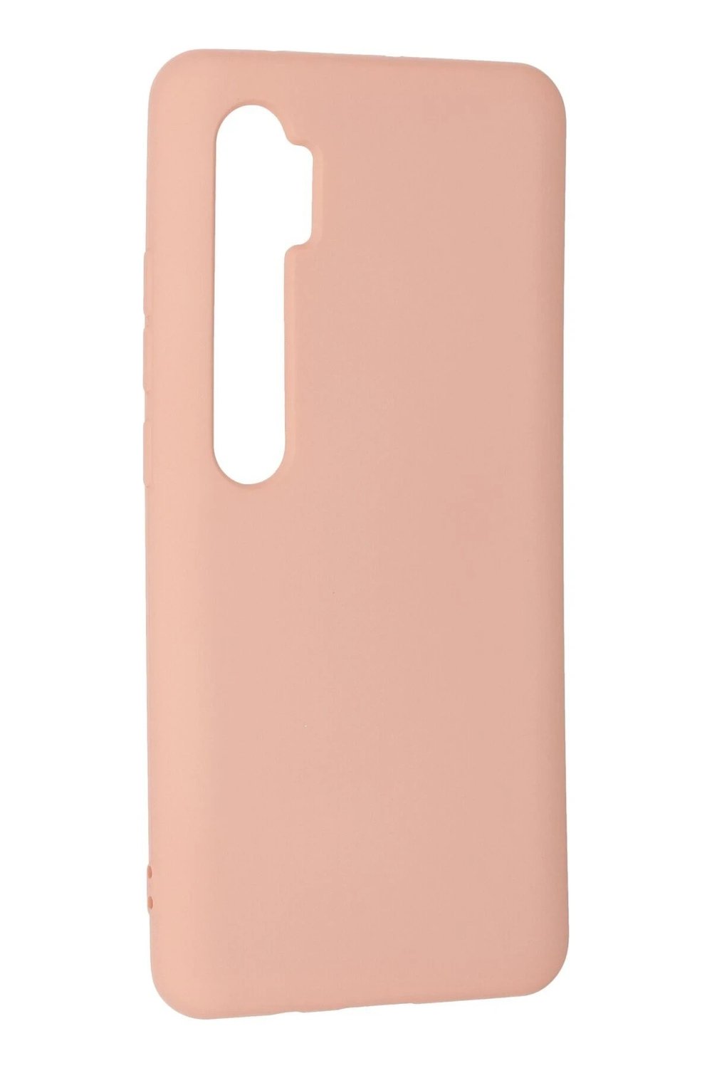 Mey İthalat®   Mi Note 10 Lite Kılıf Nano içi Kadife Silikon - Pudra