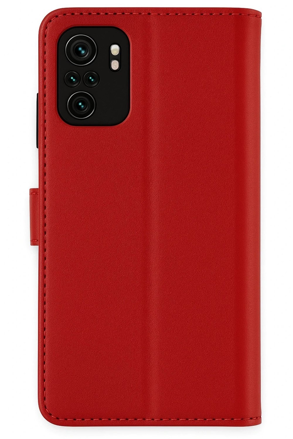 Mey İthalat®   Mi Note 10 Trend S Plus Kapaklı Kılıf - Kırmızı
