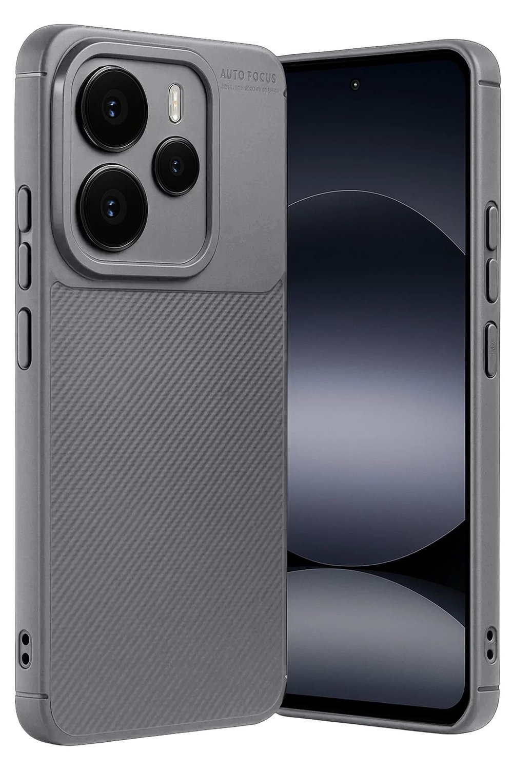 Mey İthalat®   Note 14 5G Auto Focus Karbon Kapak - Gri