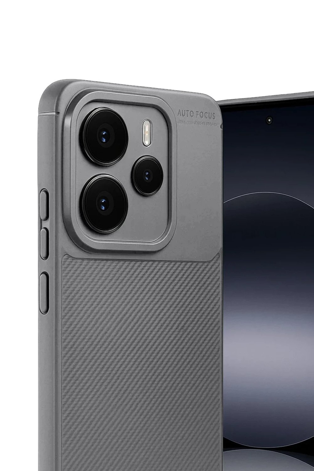 Mey İthalat®   Note 14 5G Auto Focus Karbon Kapak - Gri