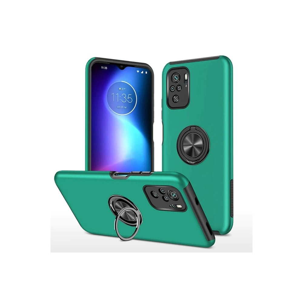 Mey İthalat®   Poco F3 Kılıf Elit Yüzüklü Kapak - Yeşil