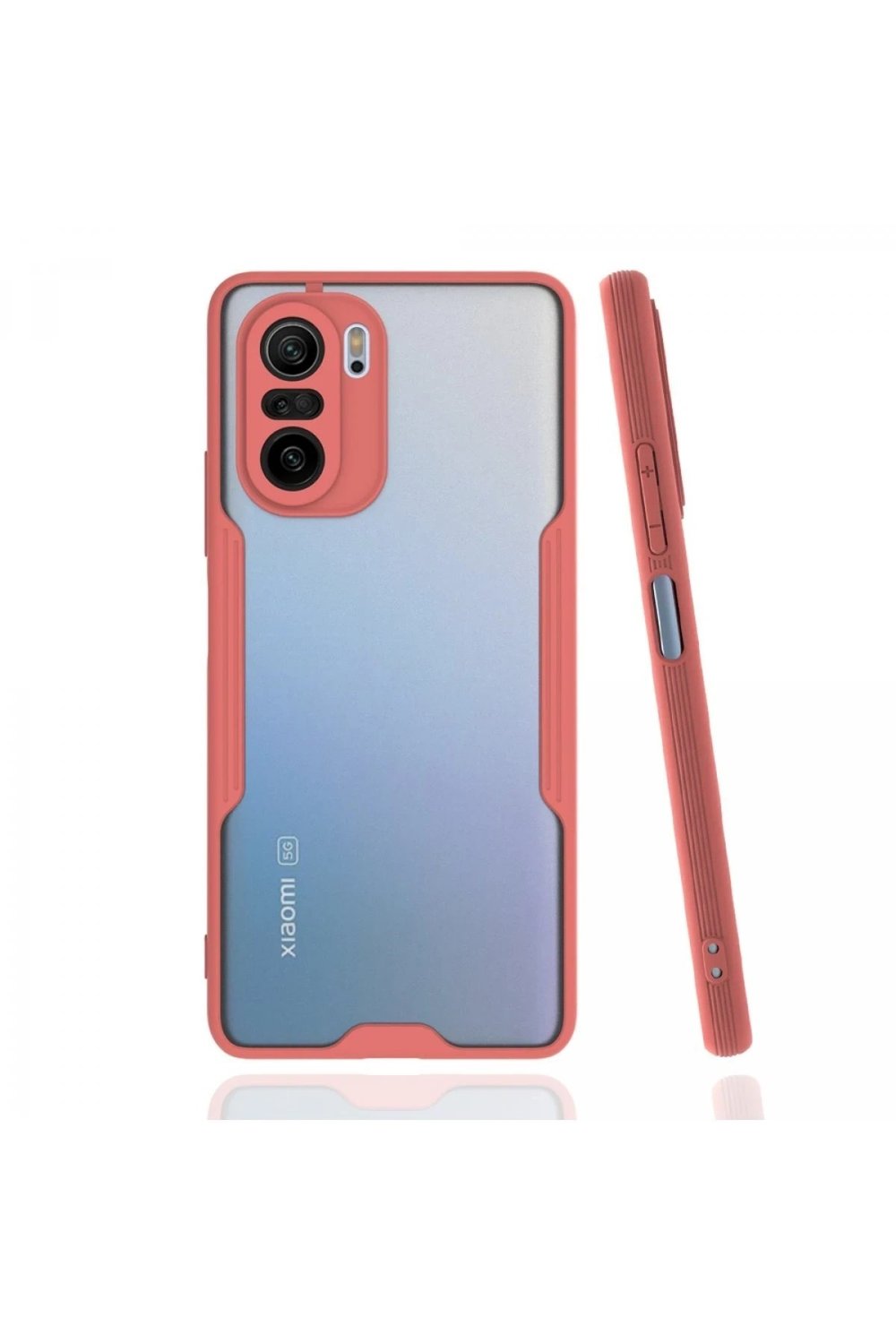 Mey İthalat®   Poco F3 Kılıf Platin Silikon - Pembe
