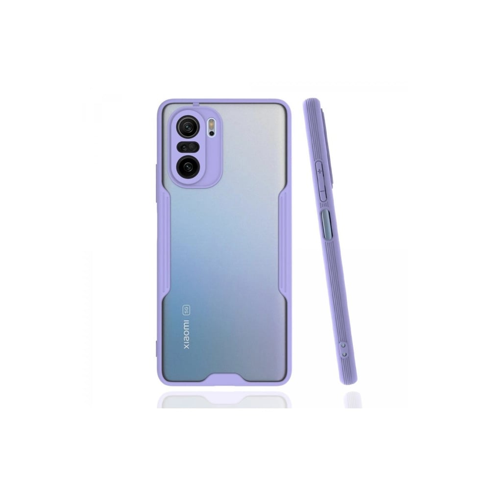 Mey İthalat®   Poco F3 Kılıf Platin Silikon - Lila