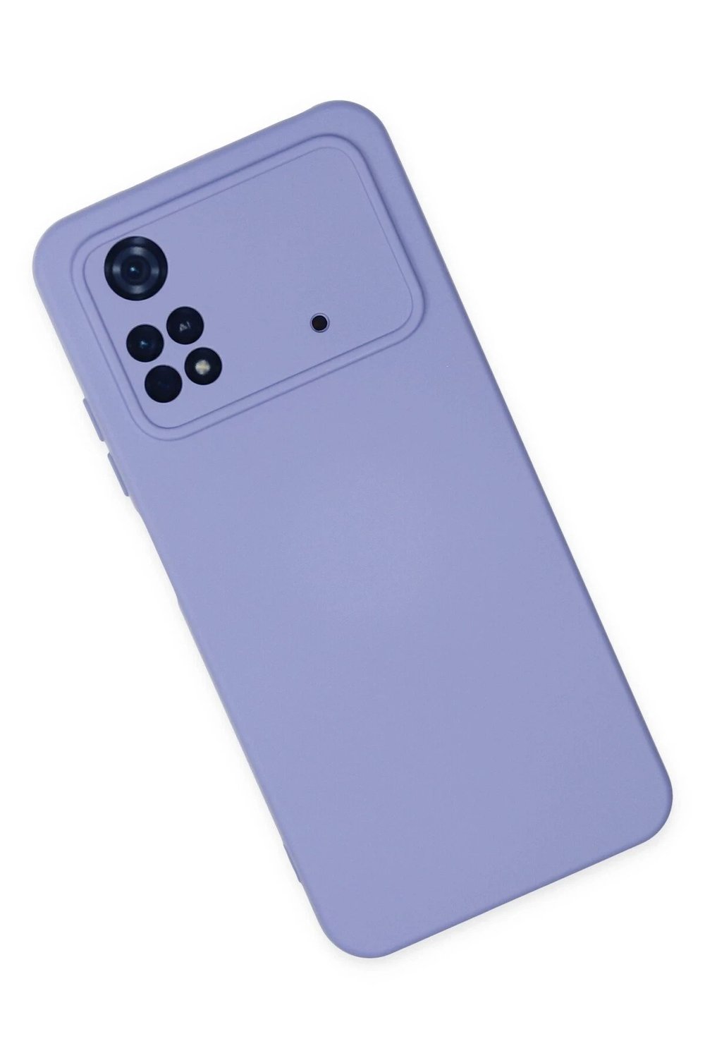 Mey İthalat®   Poco M4 Pro 4G Kılıf Nano içi Kadife Silikon - Lila