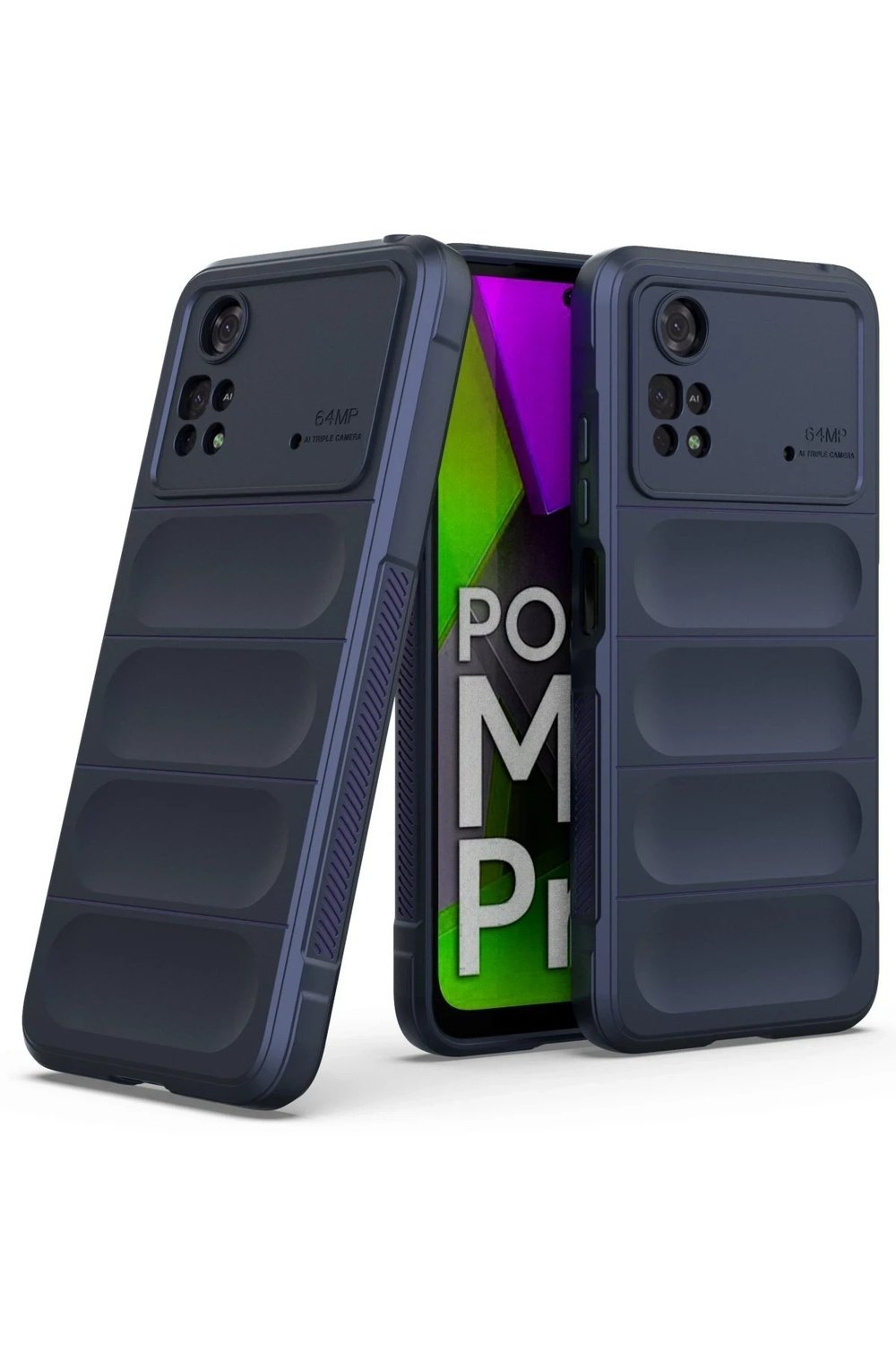 Mey İthalat®   Poco M4 Pro 4G Kılıf Optimum Silikon - Lacivert