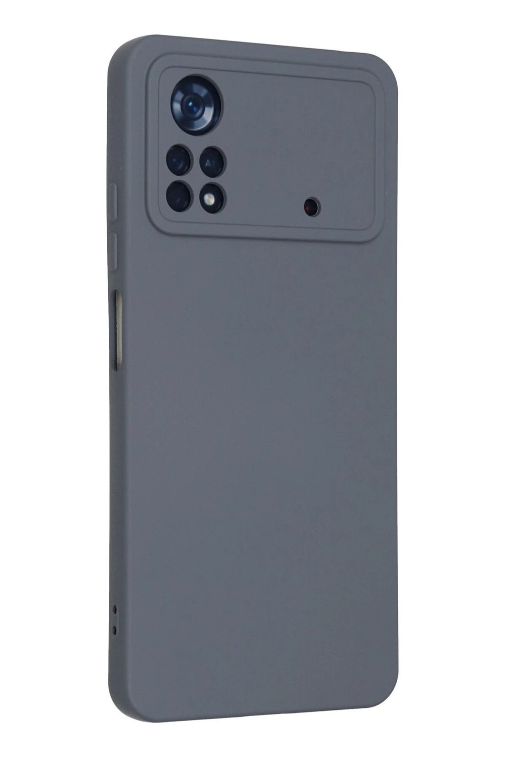 Mey İthalat®   Poco X4 Pro 5G Kılıf Nano içi Kadife Silikon - Gri
