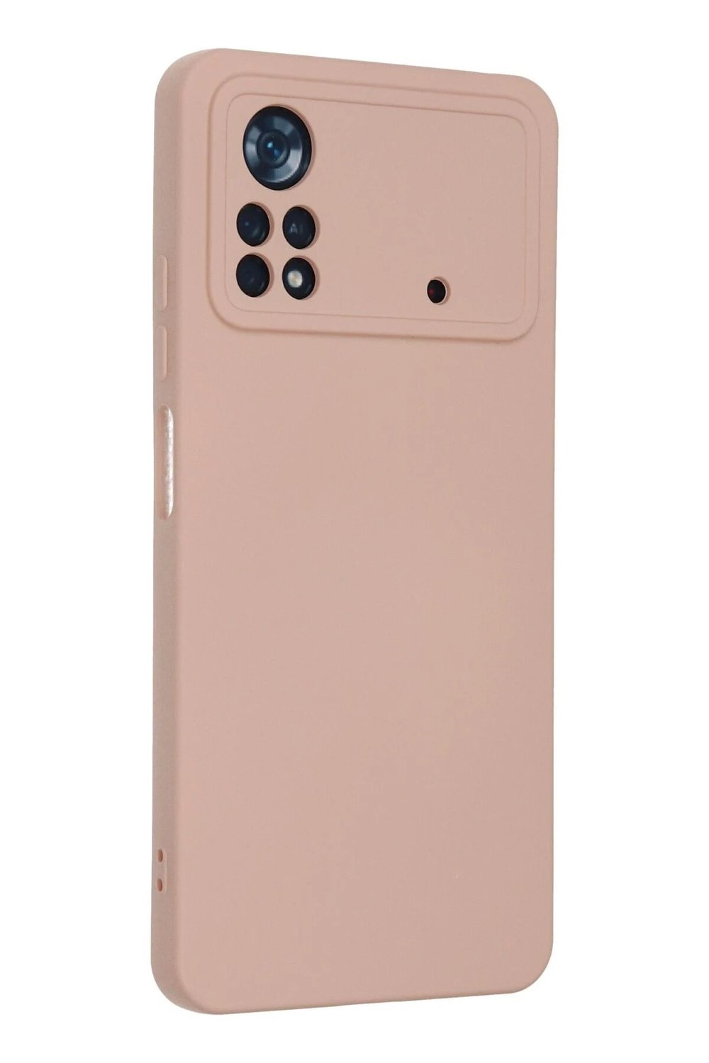 Mey İthalat®   Poco X4 Pro 5G Kılıf Nano içi Kadife Silikon - Pudra