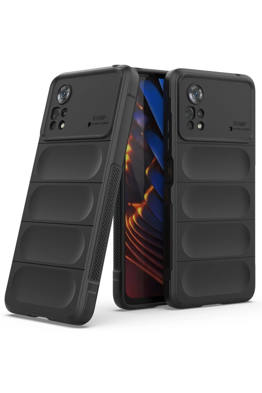 Mey İthalat®   Poco X4 Pro 5G Kılıf Optimum Silikon - Siyah