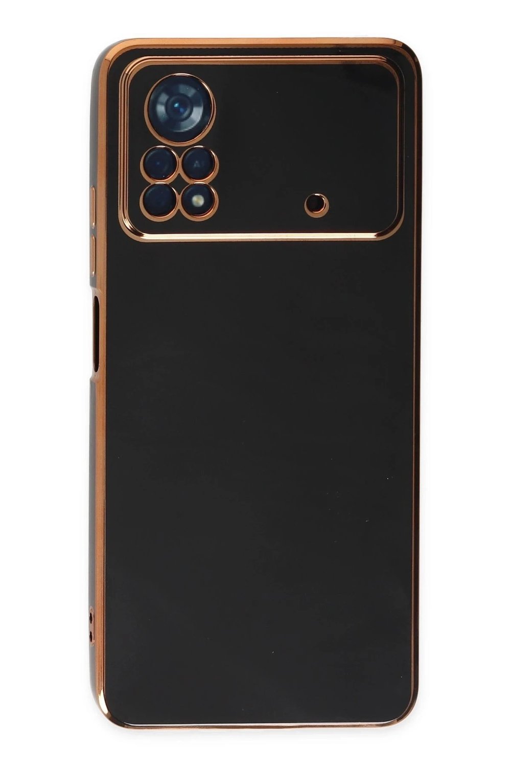Mey İthalat®   Poco X4 Pro 5G Kılıf Volet Silikon - Siyah