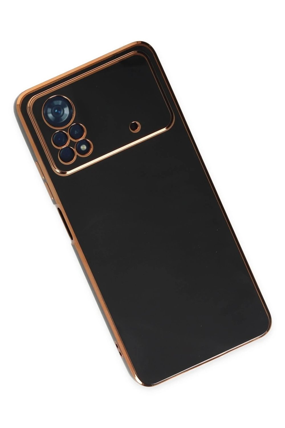 Mey İthalat®   Poco X4 Pro 5G Kılıf Volet Silikon - Siyah