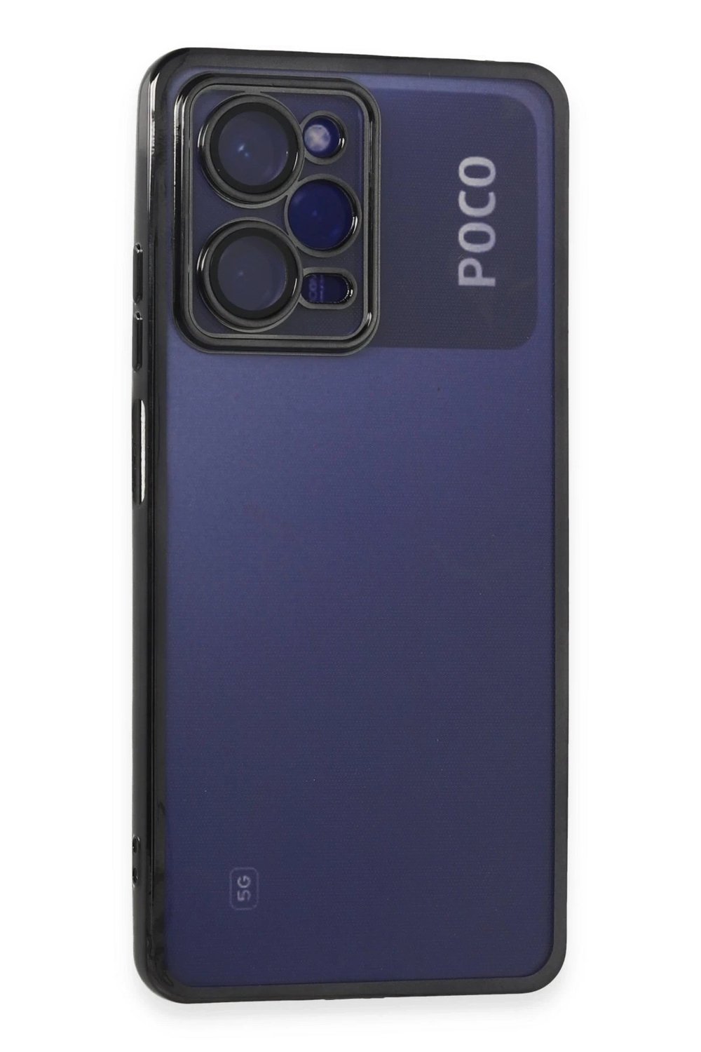 Mey İthalat®   Poco X5 Pro 5G Kılıf  Lensli Silikon - Siyah