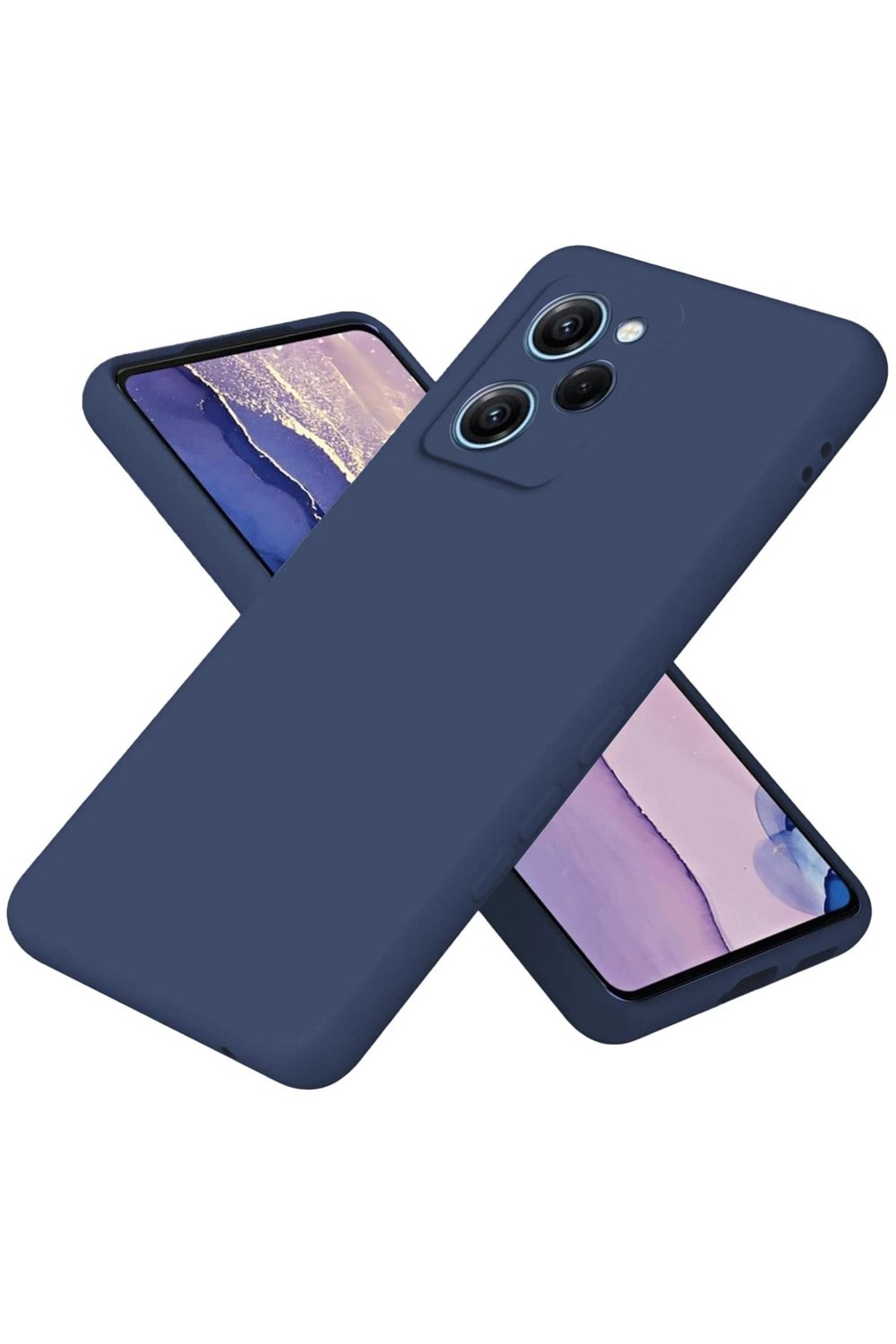 Mey İthalat®   Poco X5 Pro 5G Nano içi Kadife Silikon - Lacivert