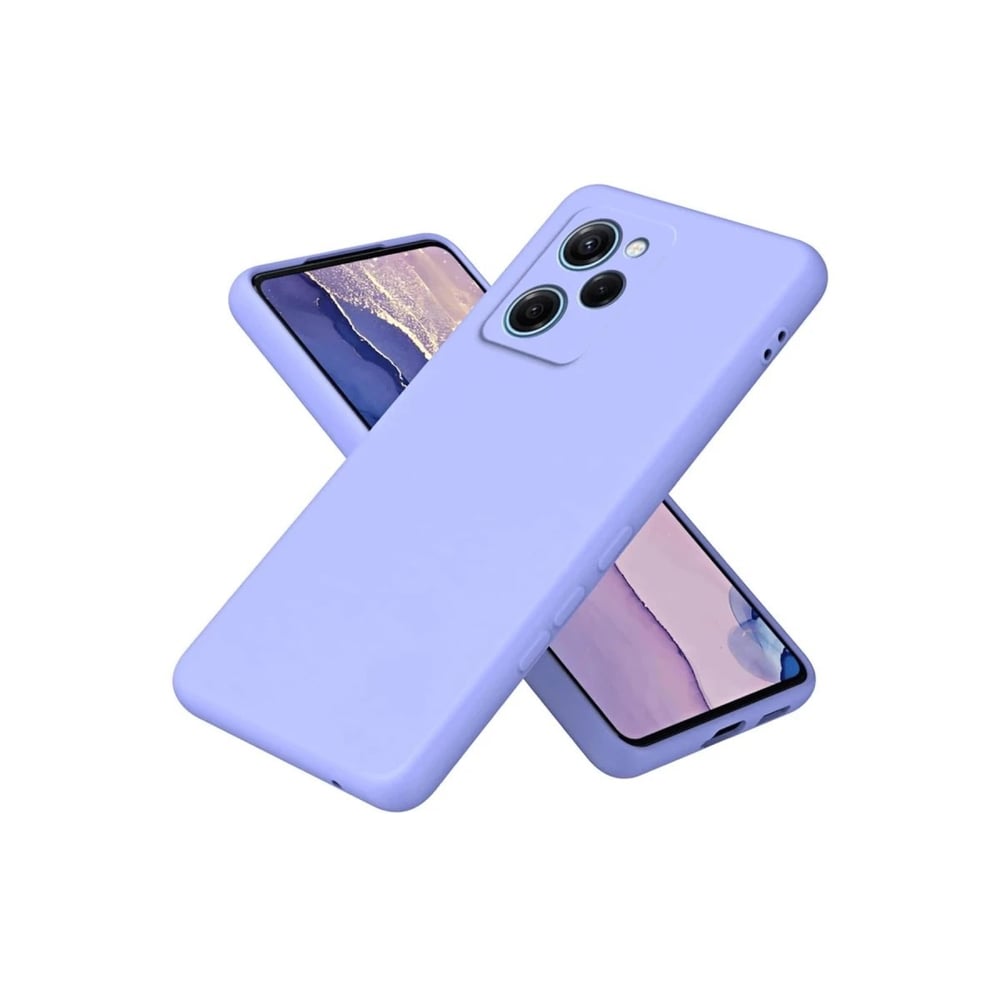 Mey İthalat®   Poco X5 Pro 5G Nano içi Kadife Silikon - Lila