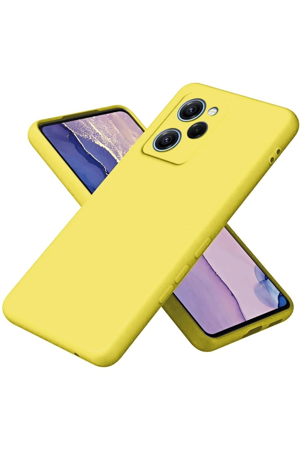 Mey İthalat®   Poco X5 Pro 5G Nano içi Kadife Silikon - Sarı