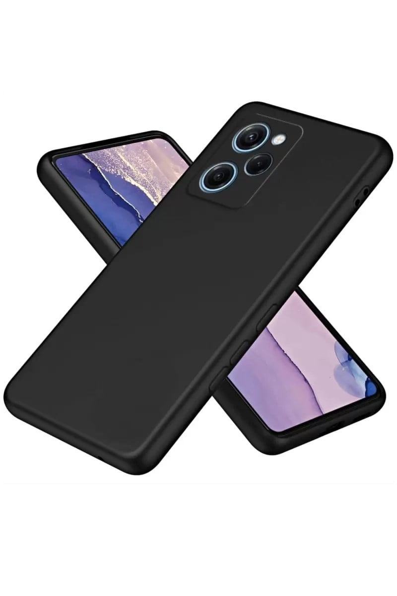 Mey İthalat®   Poco X5 Pro 5G Nano içi Kadife Silikon - Siyah