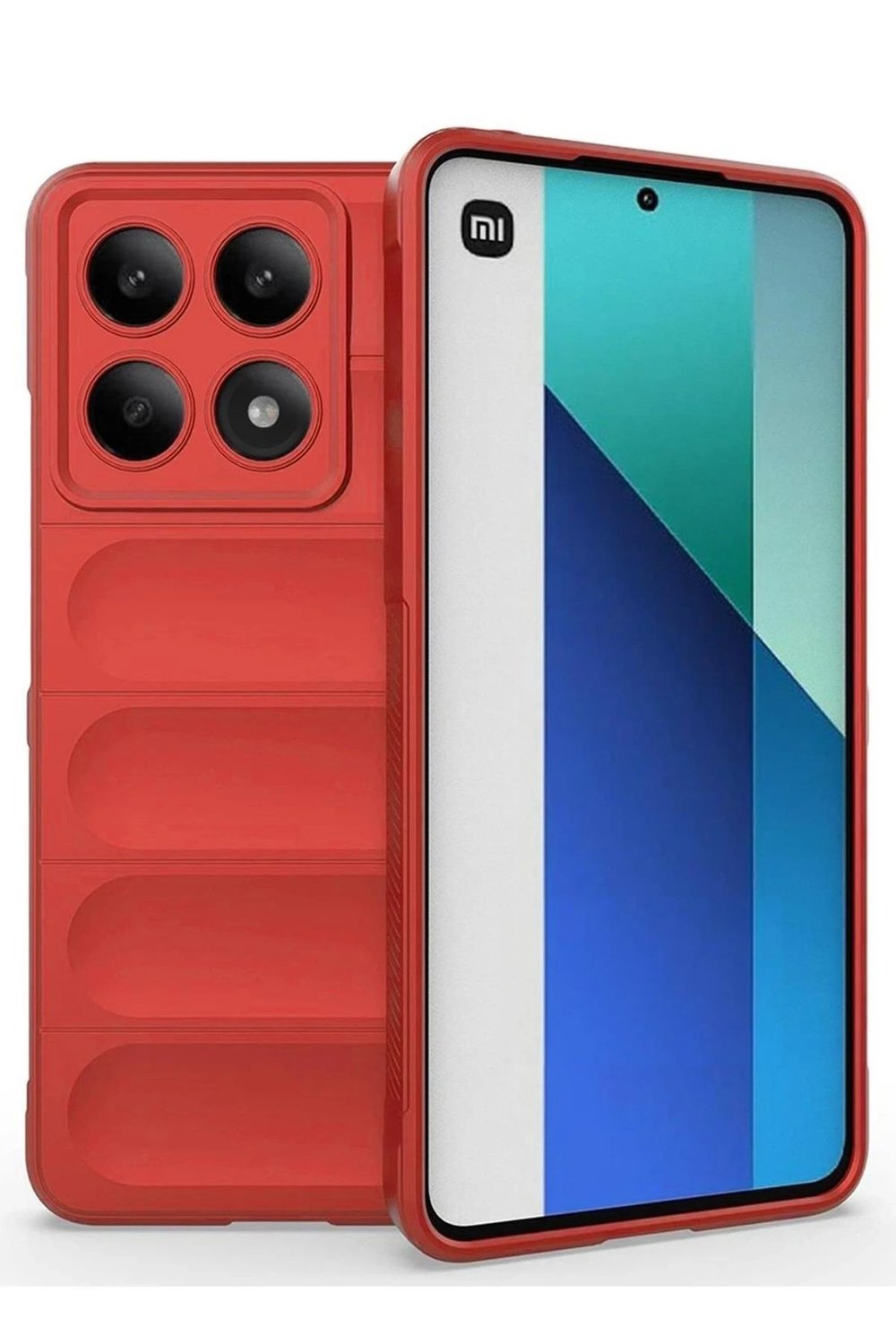 Mey İthalat®   Poco X6 Pro Kılıf Optimum Silikon - Kırmızı
