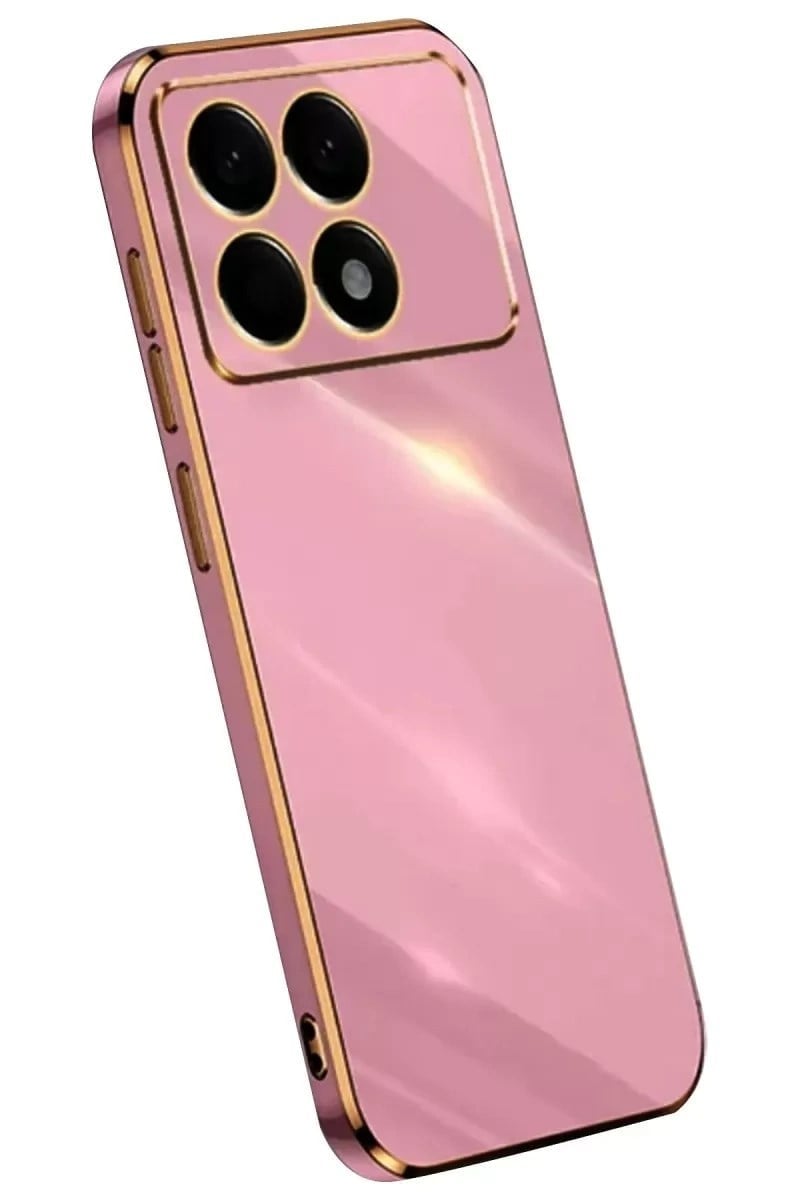 Mey İthalat®   Poco X6 Pro Kılıf Volet Silikon - Mor