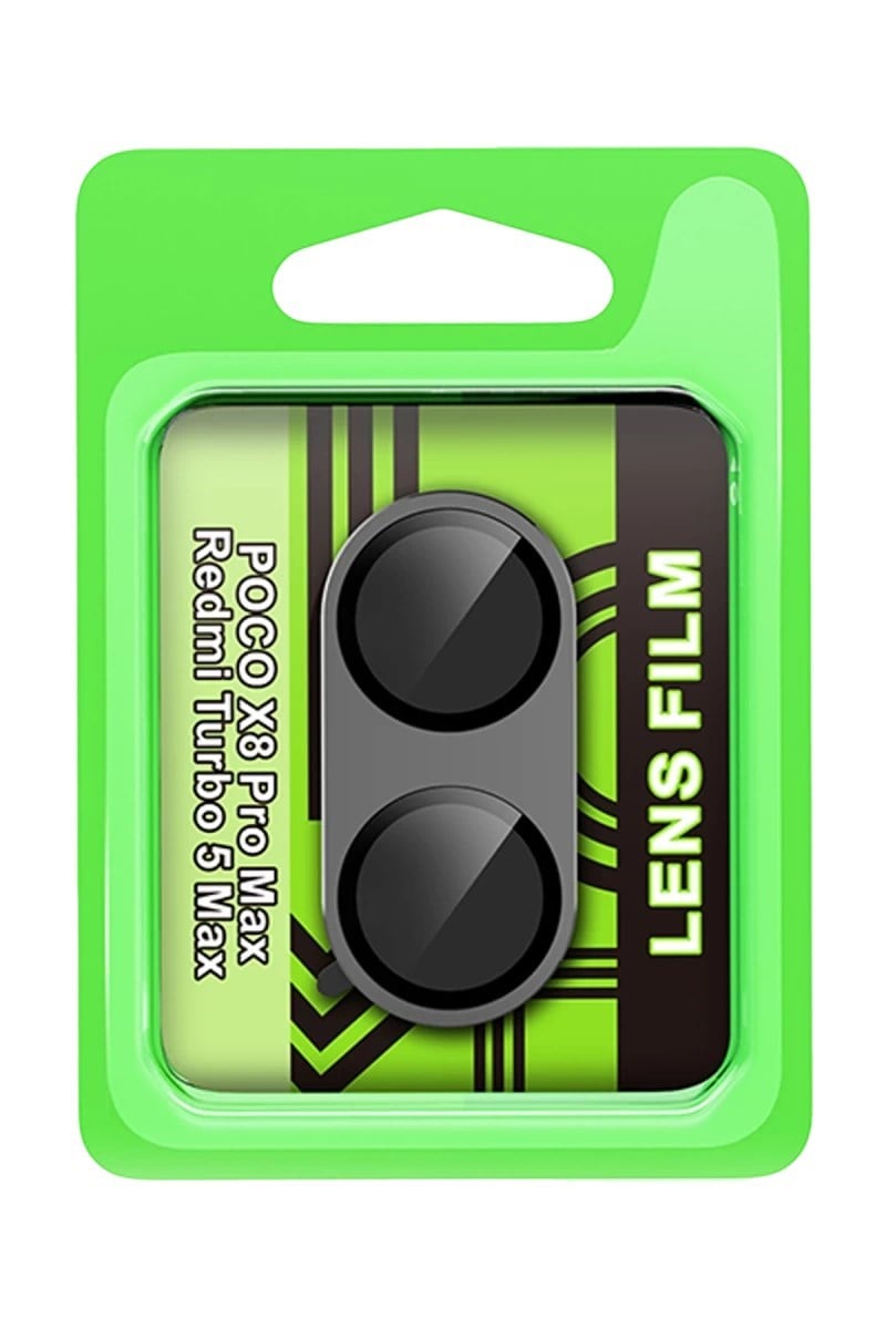 Mey İthalat®   Poco X8 Pro Max Raze Metal Kamera Lens - Siyah