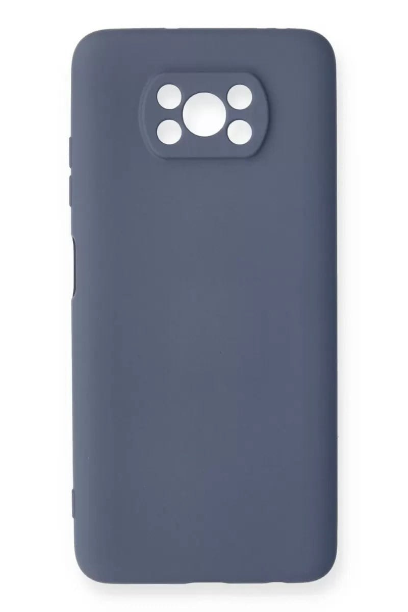 Mey İthalat®   Pocophone X3 Kılıf Nano içi Kadife Silikon - Gri