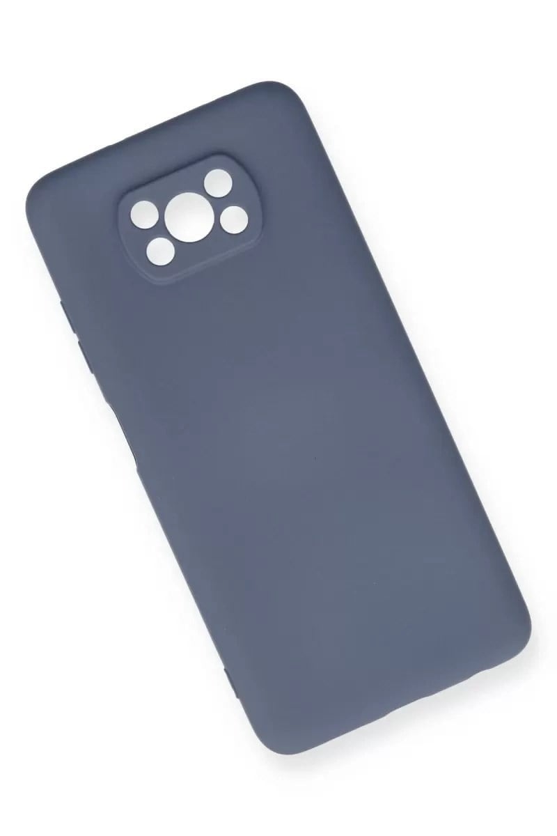 Mey İthalat®   Pocophone X3 Kılıf Nano içi Kadife Silikon - Gri