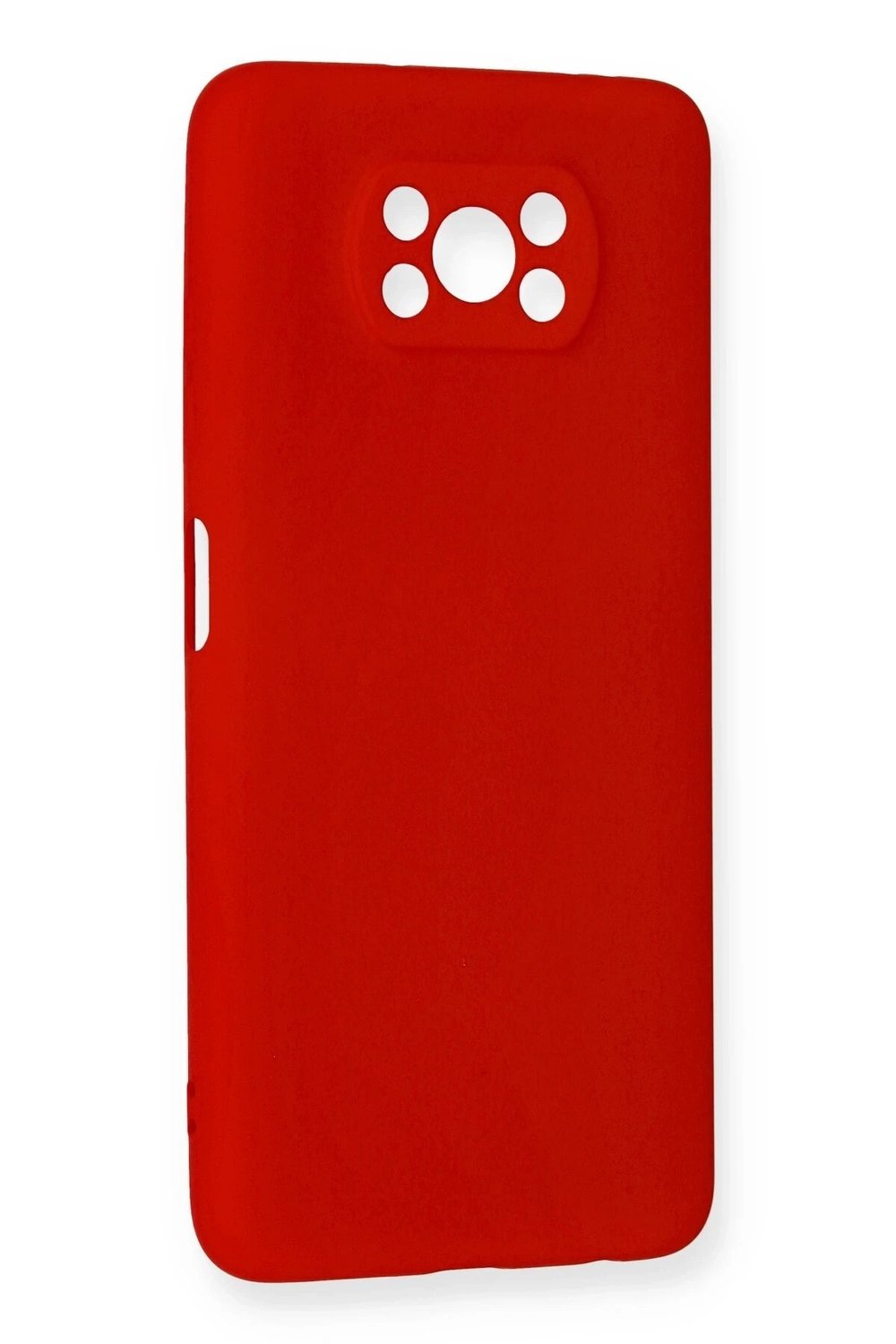 Mey İthalat®   Pocophone X3 Kılıf Nano içi Kadife Silikon - Kırmızı