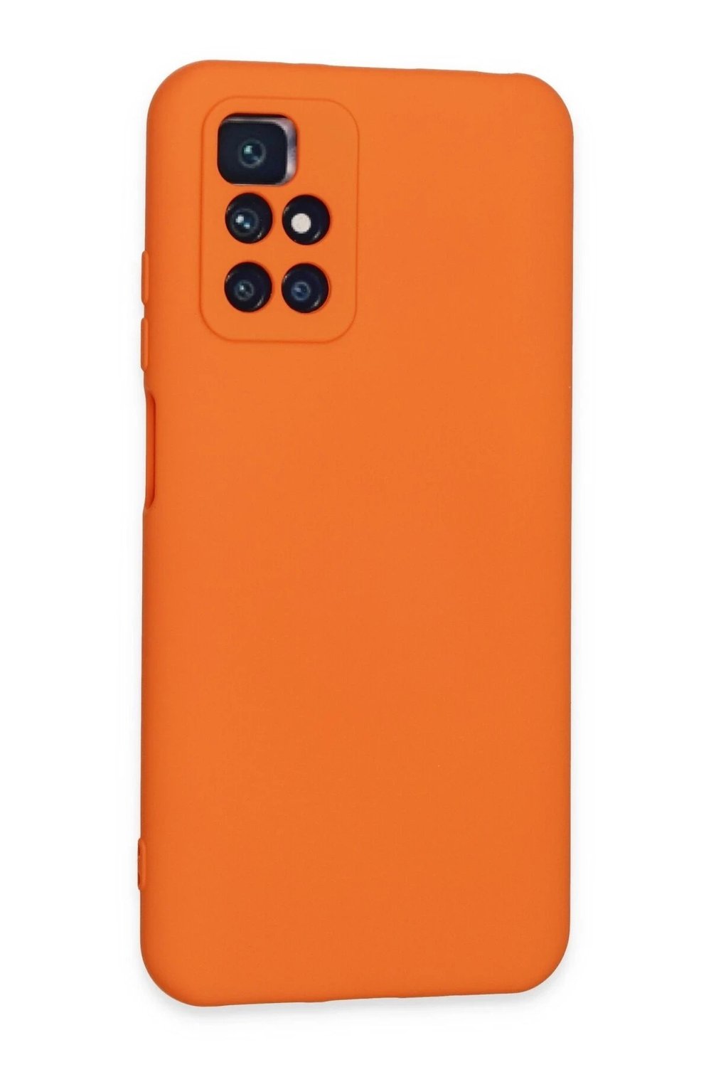 Mey İthalat®   Redmi 10 2022 Kılıf Nano içi Kadife Silikon - Turuncu