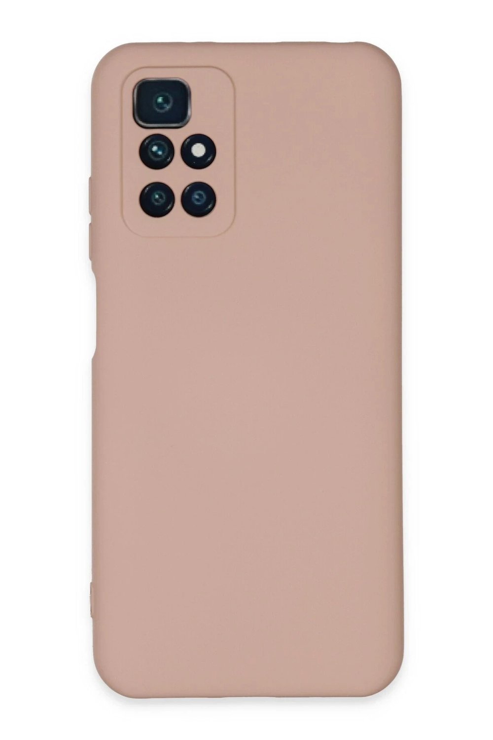 Mey İthalat®   Redmi 10 2022 Kılıf Nano içi Kadife Silikon - Pudra