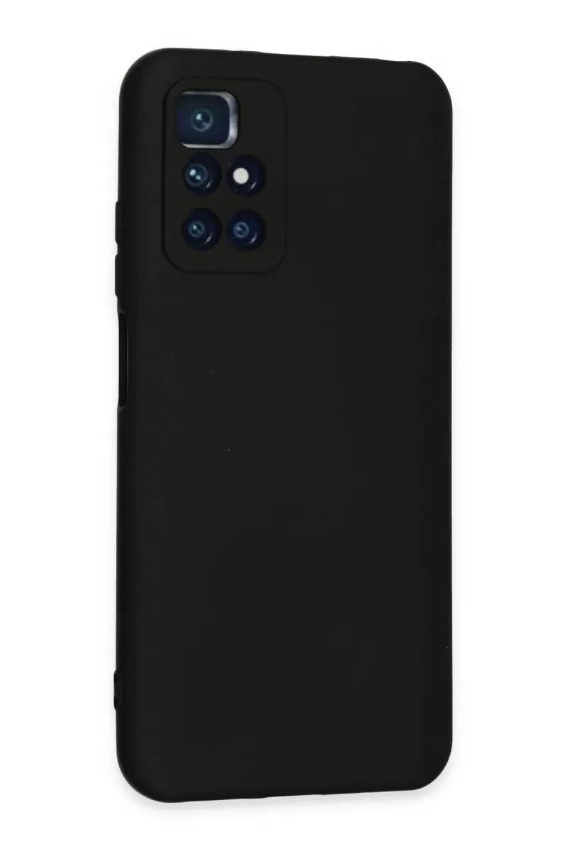 Mey İthalat®   Redmi 10 2022 Kılıf Nano içi Kadife Silikon - Siyah