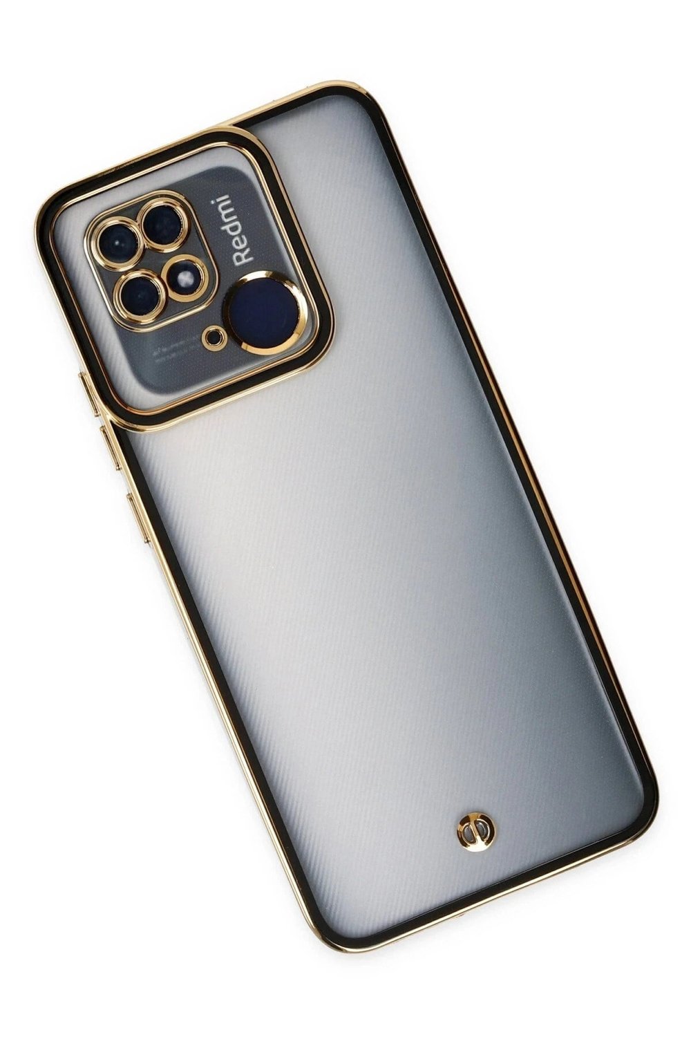 Mey İthalat®   Redmi 10C Kılıf Liva Lens Silikon - Siyah