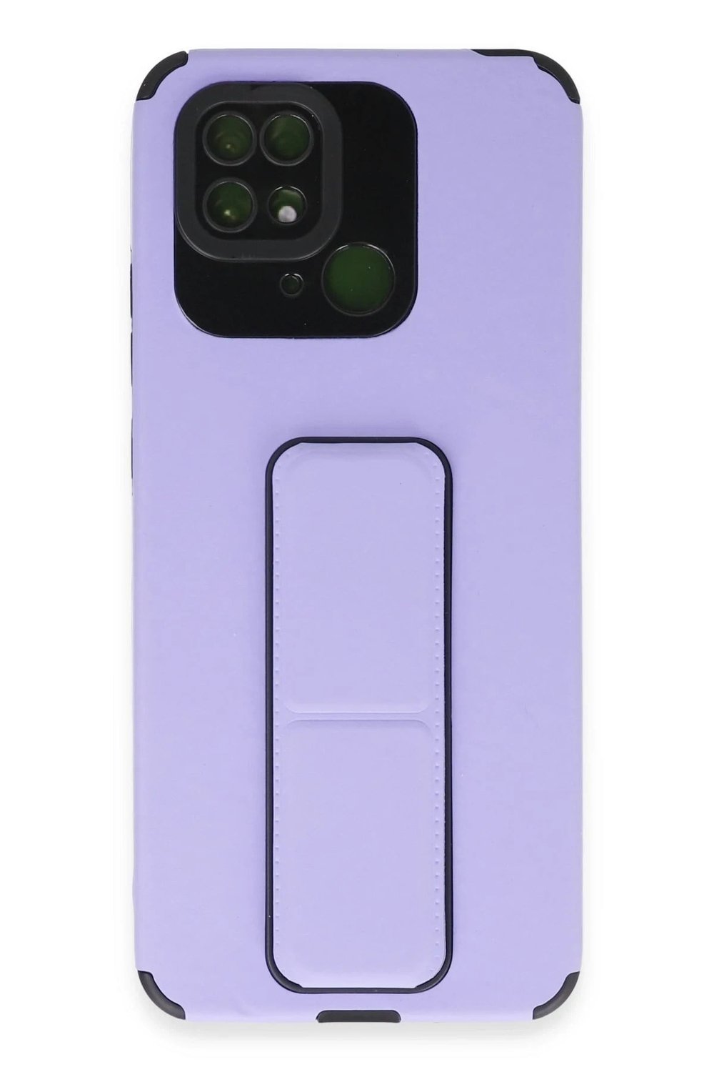 Mey İthalat®   Redmi 10C Kılıf Mega Standlı Silikon - Lila