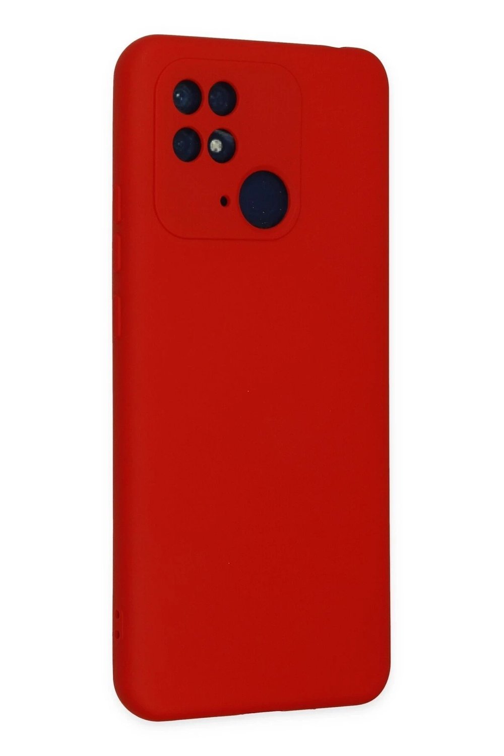 Mey İthalat®   Redmi 10C Kılıf Nano içi Kadife Silikon - Kırmızı