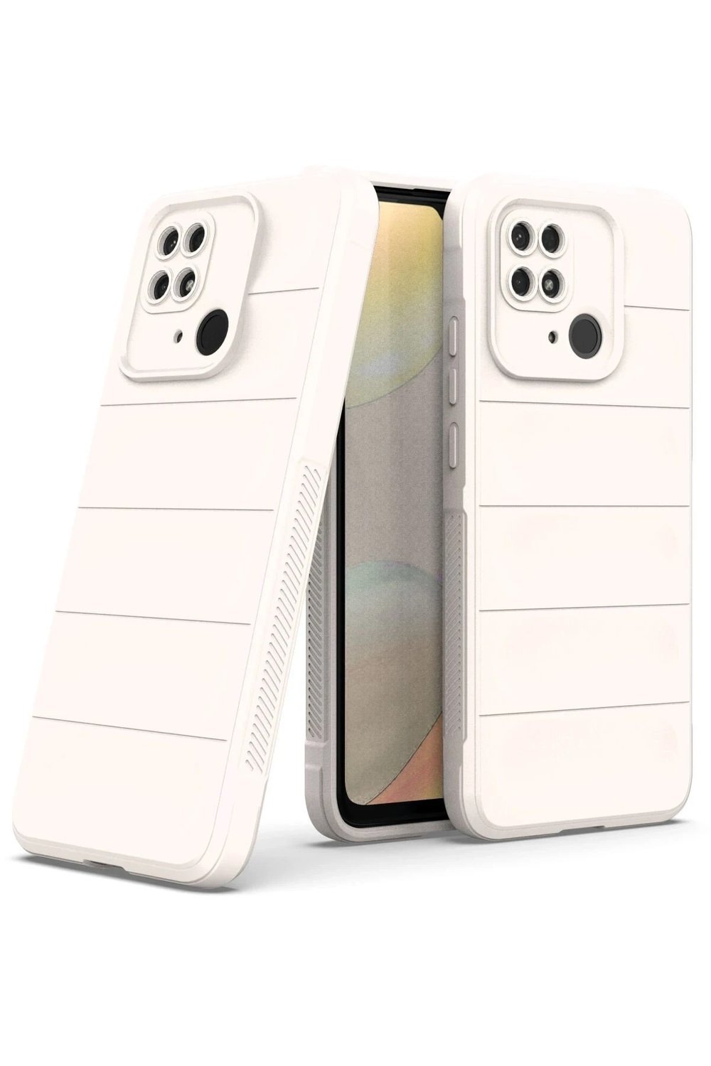 Mey İthalat®   Redmi 10C Kılıf Optimum Silikon - Krem