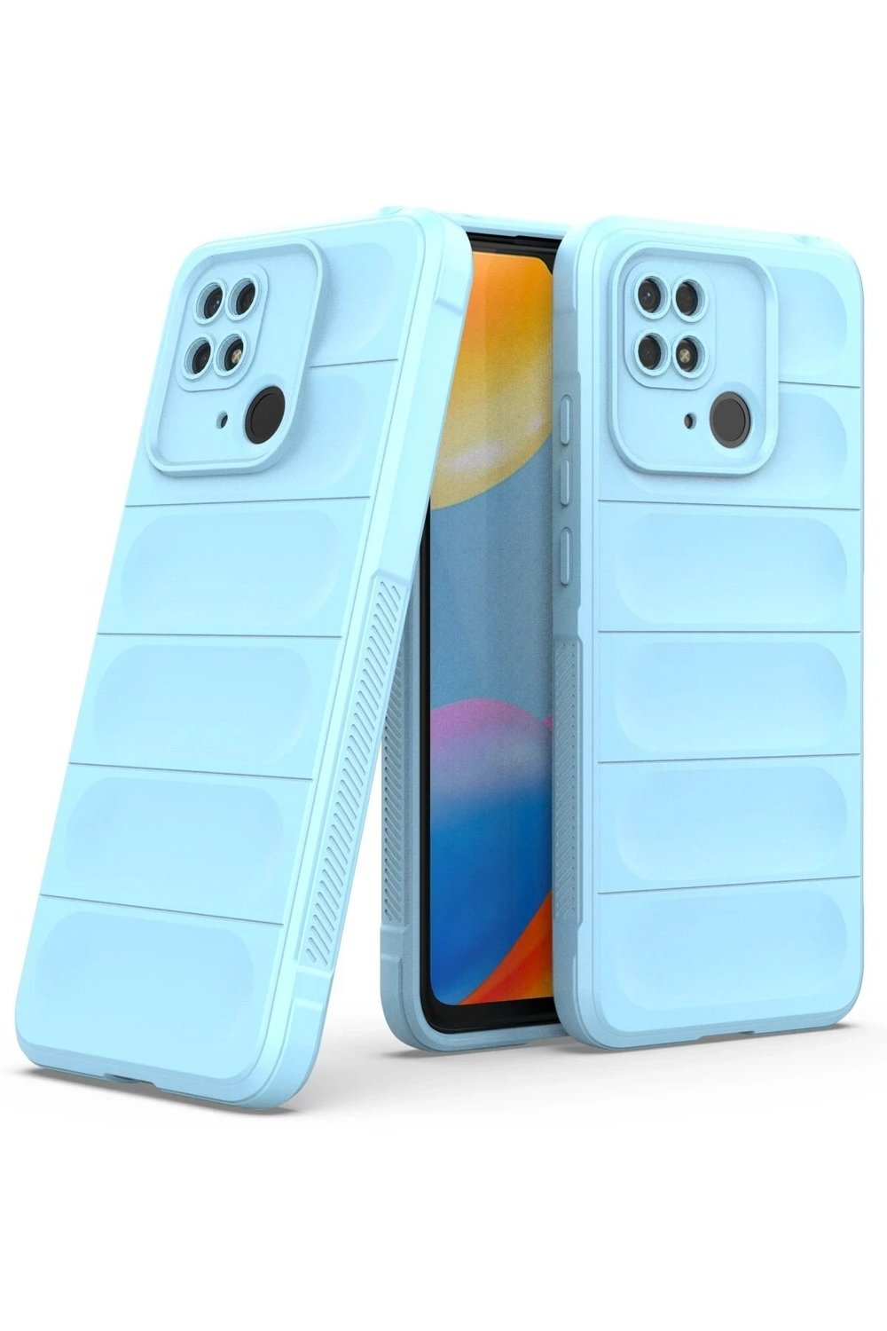 Mey İthalat®   Redmi 10C Kılıf Optimum Silikon - Sky Blue