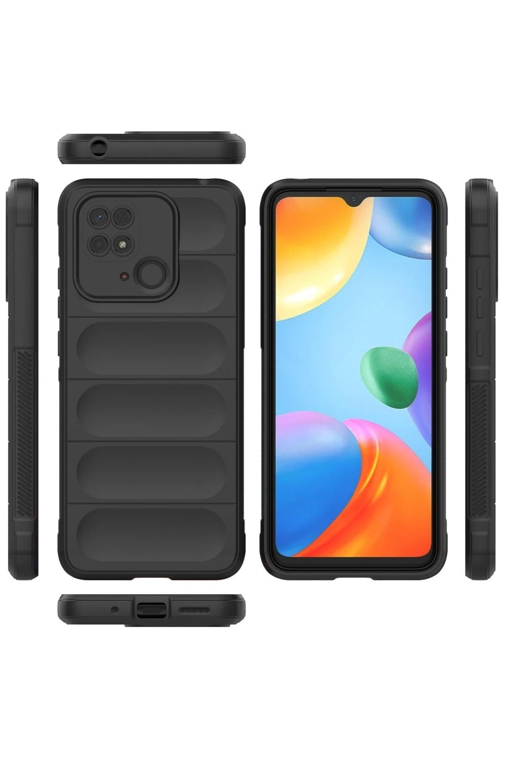 Mey İthalat®   Redmi 10C Kılıf Optimum Silikon - Siyah