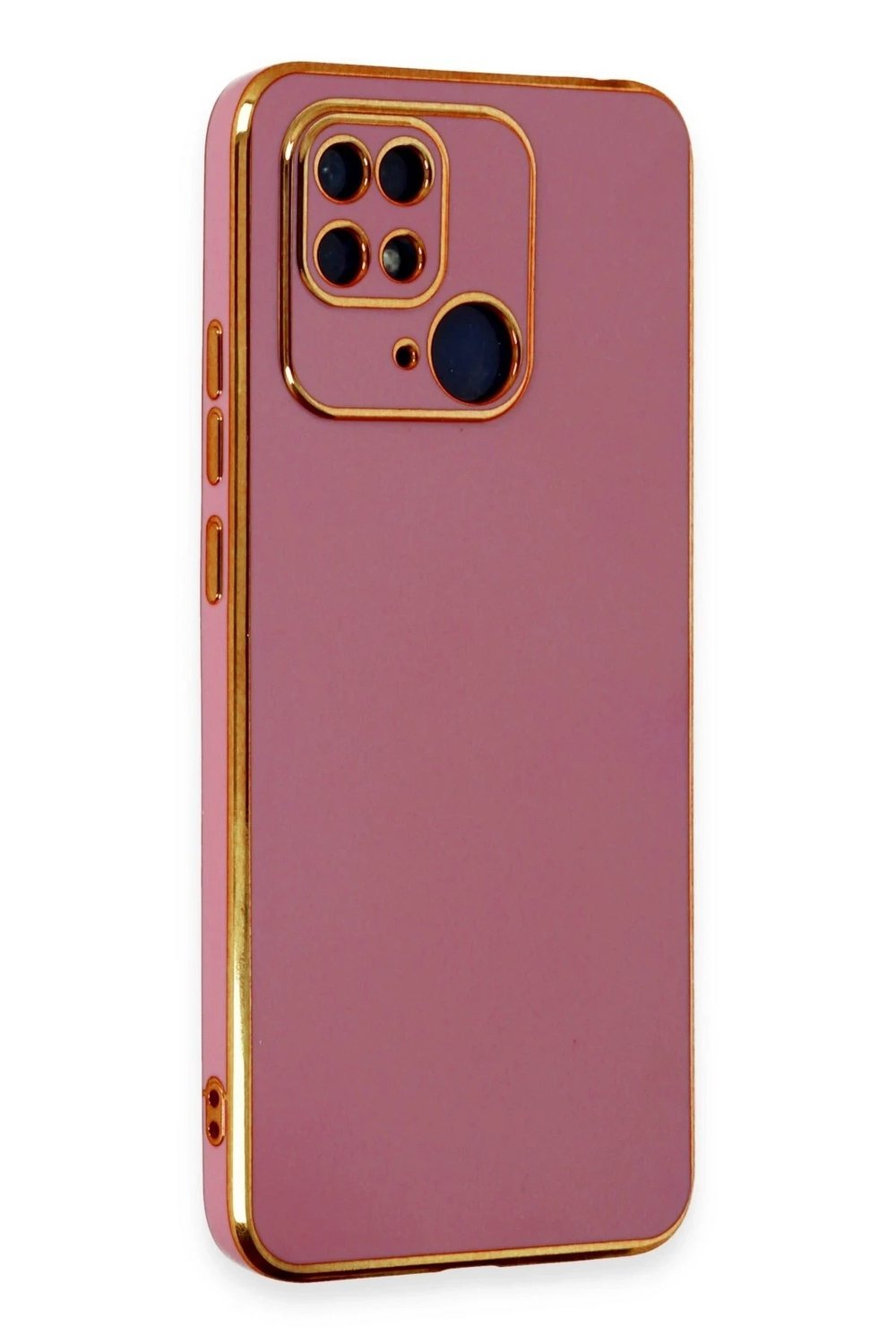 Mey İthalat®   Redmi 10C Kılıf Volet Silikon - Kırmızı