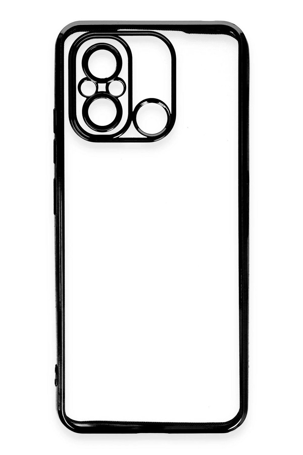 Mey İthalat®   Redmi 12C Kılıf  Lensli Silikon - Siyah