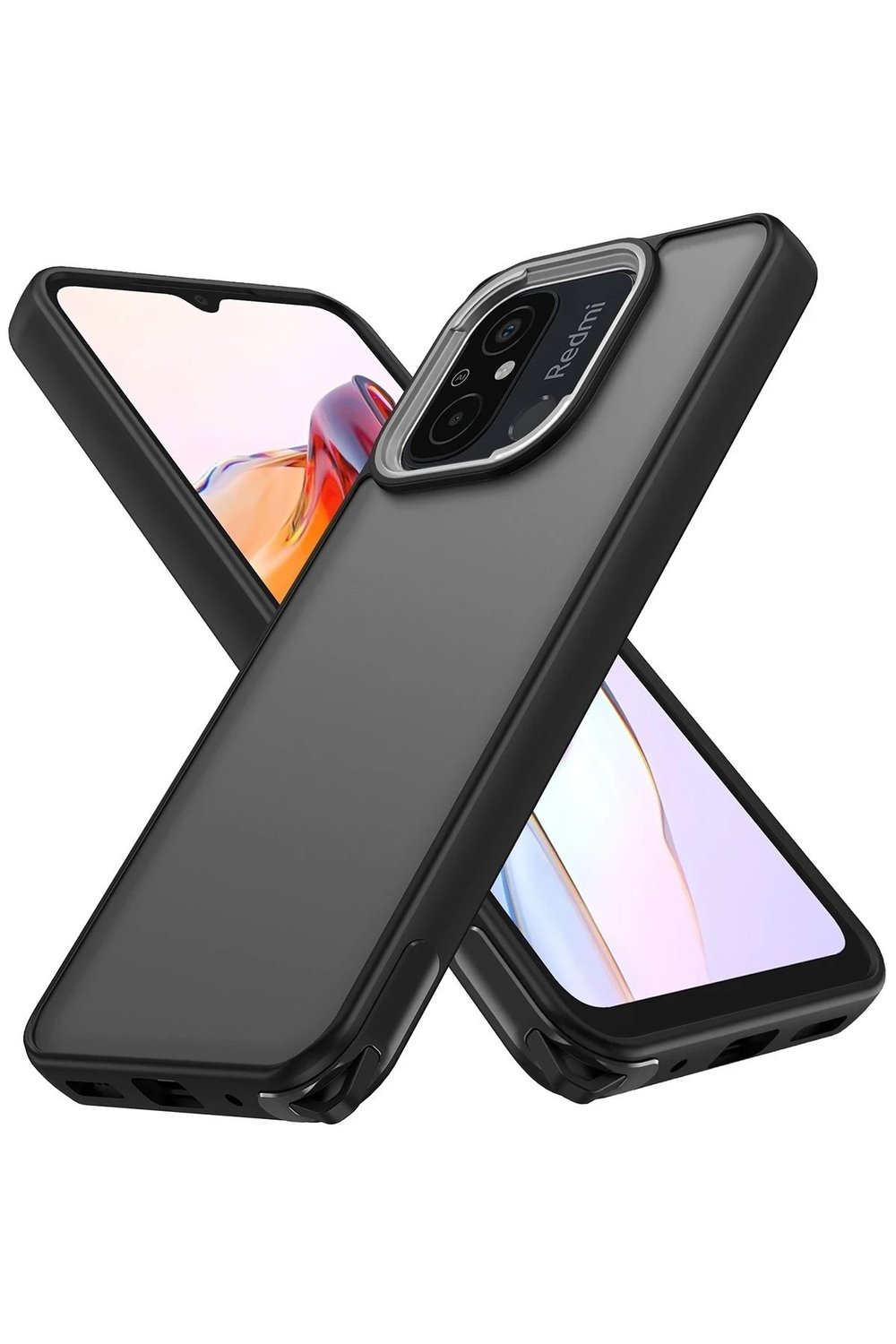 Mey İthalat®   Redmi 12C Kılıf Elegant Kapak - Siyah