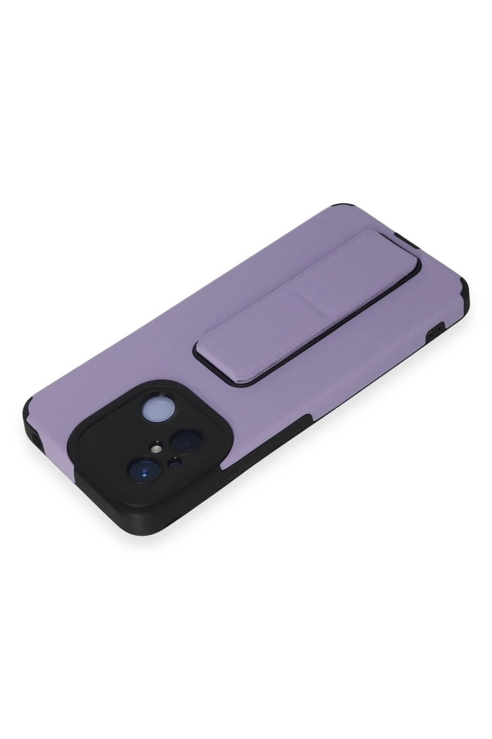 Mey İthalat®   Redmi 12C Kılıf Mega Standlı Silikon - Lila